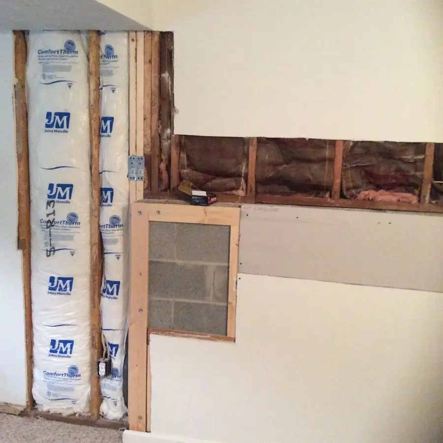 Wall insulation replacement during Contents Cleaning & Restoration in Pennfield